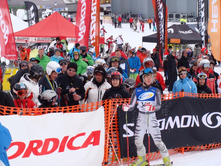 Finish area at a youth race