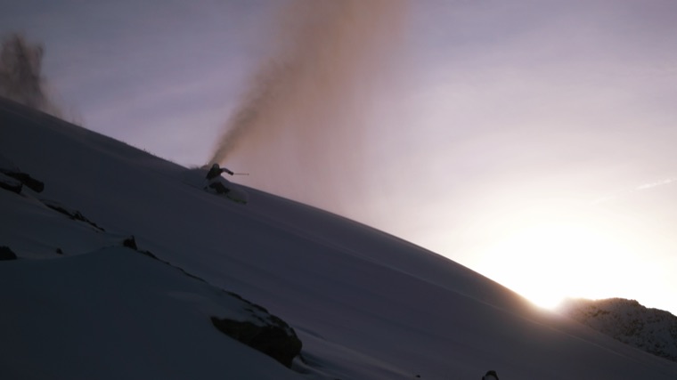 Sunrise over the slope