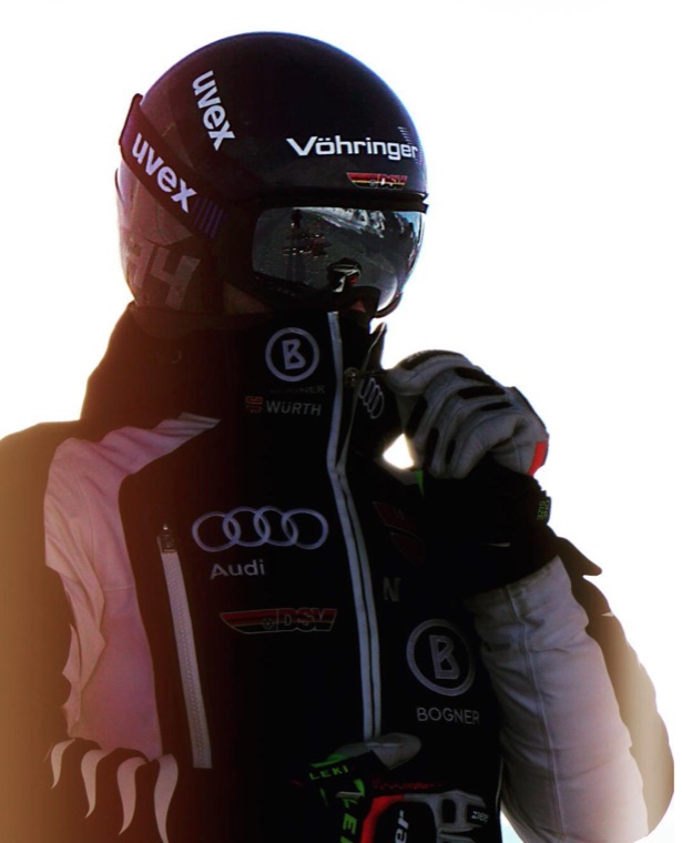 Portrait with helmet and goggles